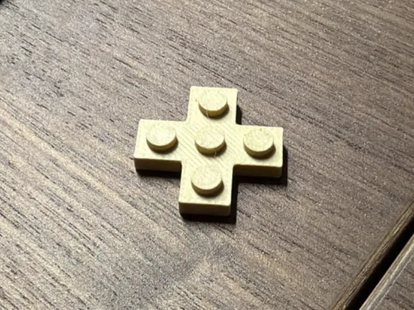 Plate, Modified 3 x 3 Cross ( 15397 ), photo 2 of 3 - Plate, Modified 3 x 3 Cross ( 15397 ) Toys & Games