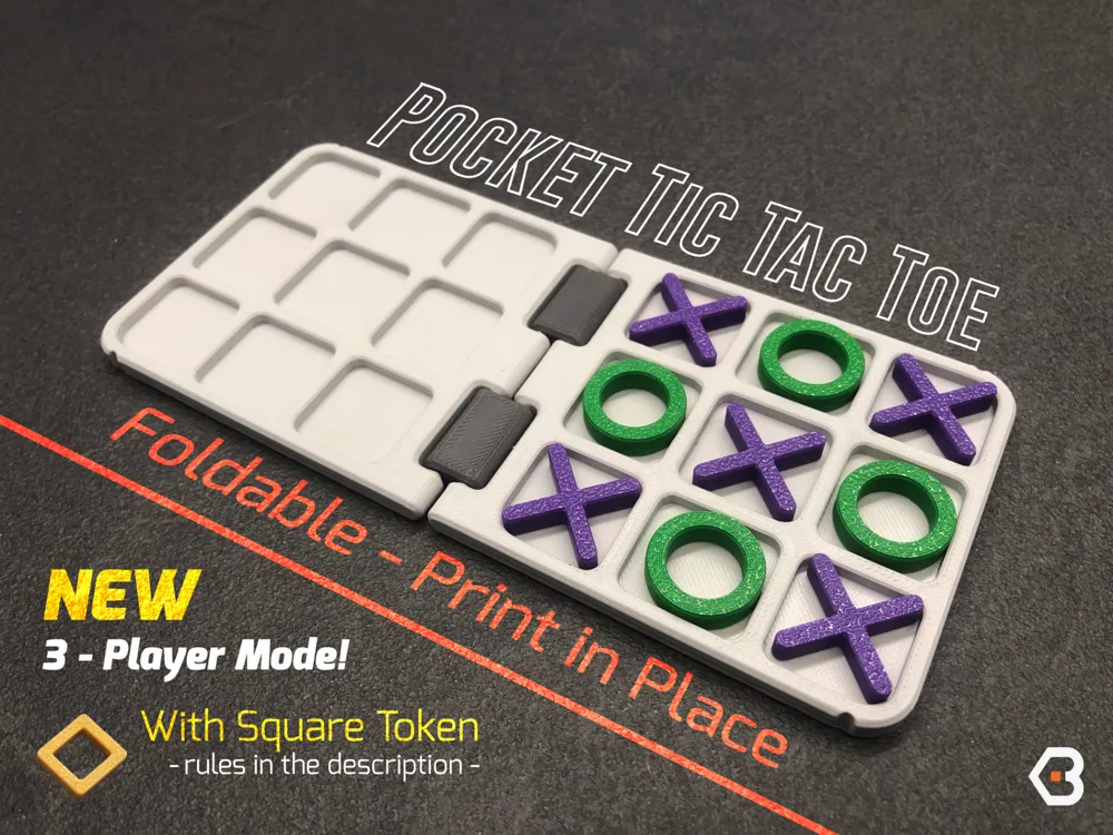 Pocket Tic Tac Toe: Fold & Play Anytime, Anywhere