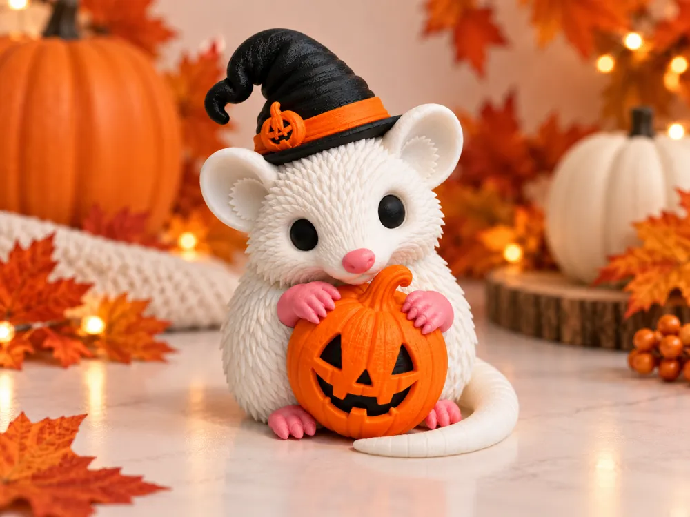 Pogo the Pumpkin Possum Witch|Cute Halloween Decor, photo 2 of 3 - Pogo the Pumpkin Possum Witch|Cute Halloween Decor Gifts & Occasions