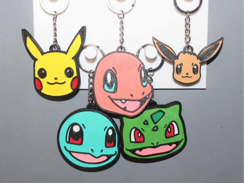 Pokemon key ring set of 5 - Pokemon Keychains, in stock