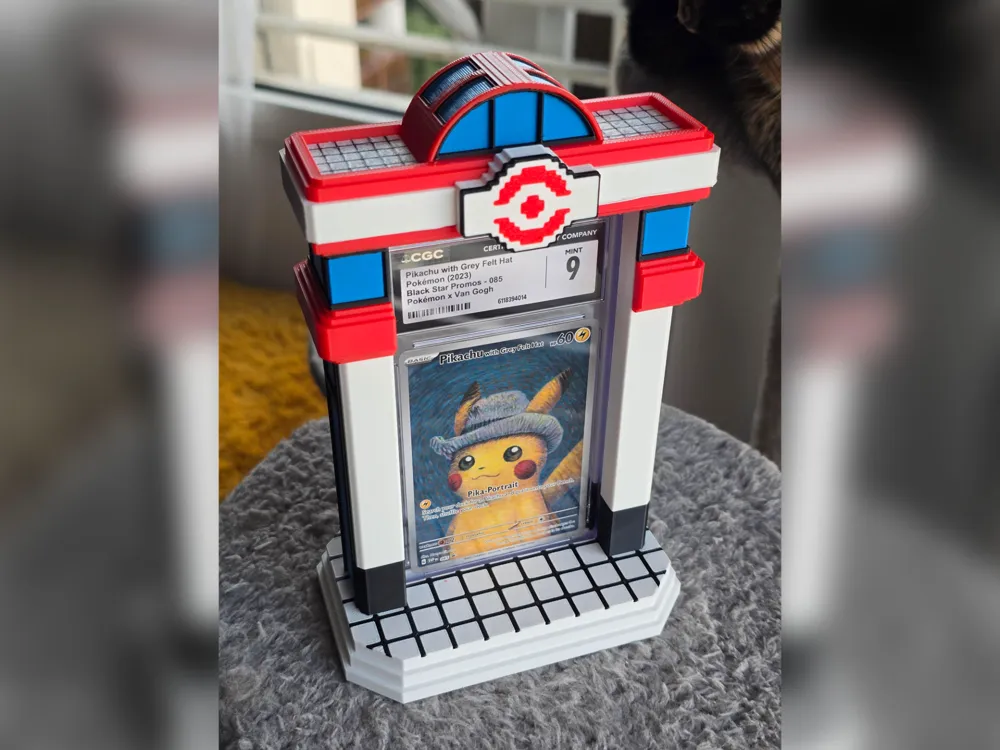 Pokemon Poke Center Card Slab Holder, photo 2 of 4 - Pokemon Poke Center Card Slab Holder Figurines & Collectibles