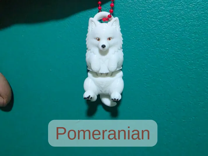 Articulated Keychain Flexi Dog, photo 3 of 4 - Articulated Keychain Flexi Dog Art