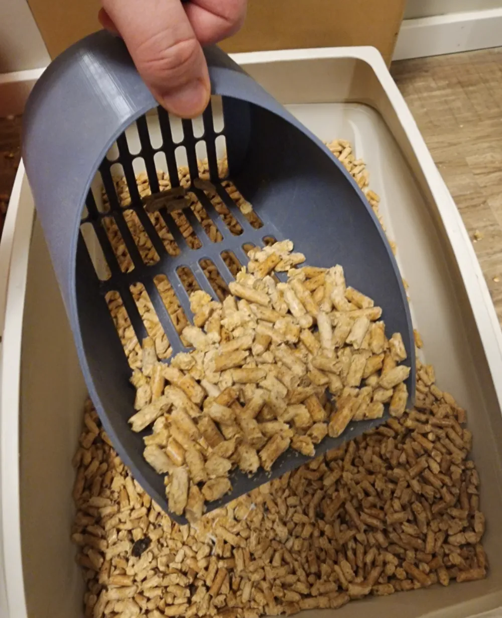 Poop Scoop Tool, Wood Pellet and Solid Sperator - Litter Box Accessories, in stock