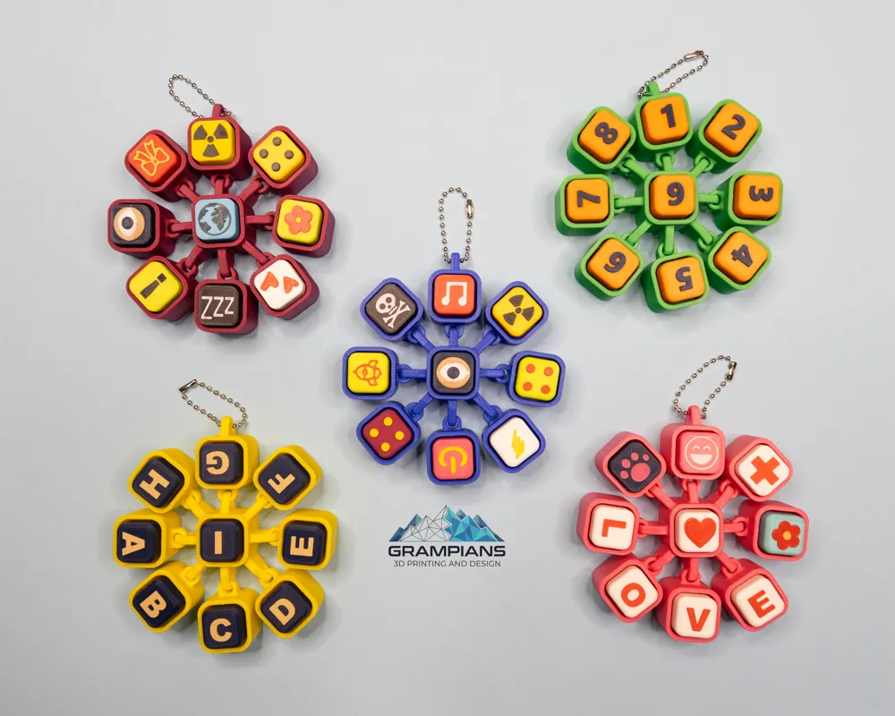 POP WHEEL, 9-Switch Radial Fidget Clicker, photo 3 of 4 - POP WHEEL, 9-Switch Radial Fidget Clicker Toys & Games