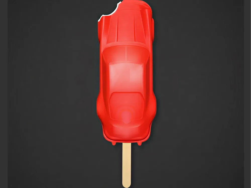 Porsche 911 Ice Cream Art