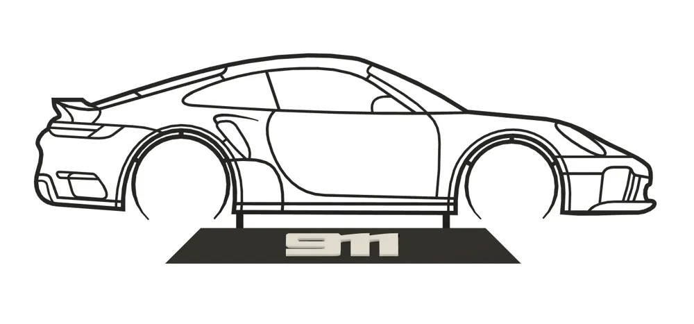 Porsche 911 model, photo 2 of 4 - JDM & Supercar Models, art