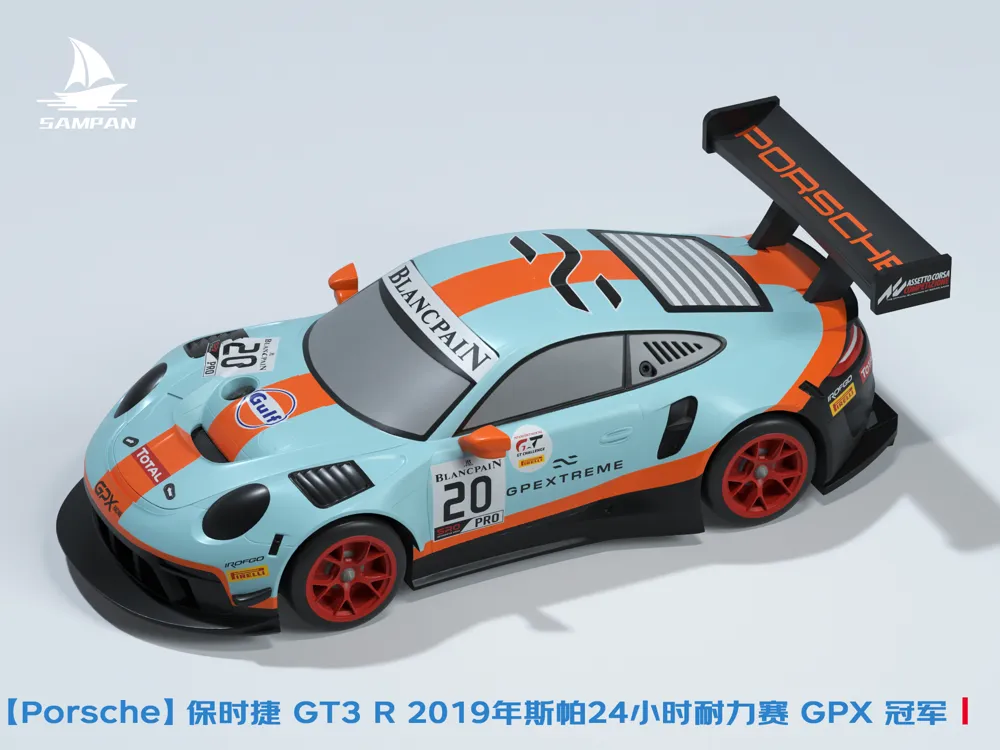 Porsche 911 GT3 R 2019 Spa Race Car