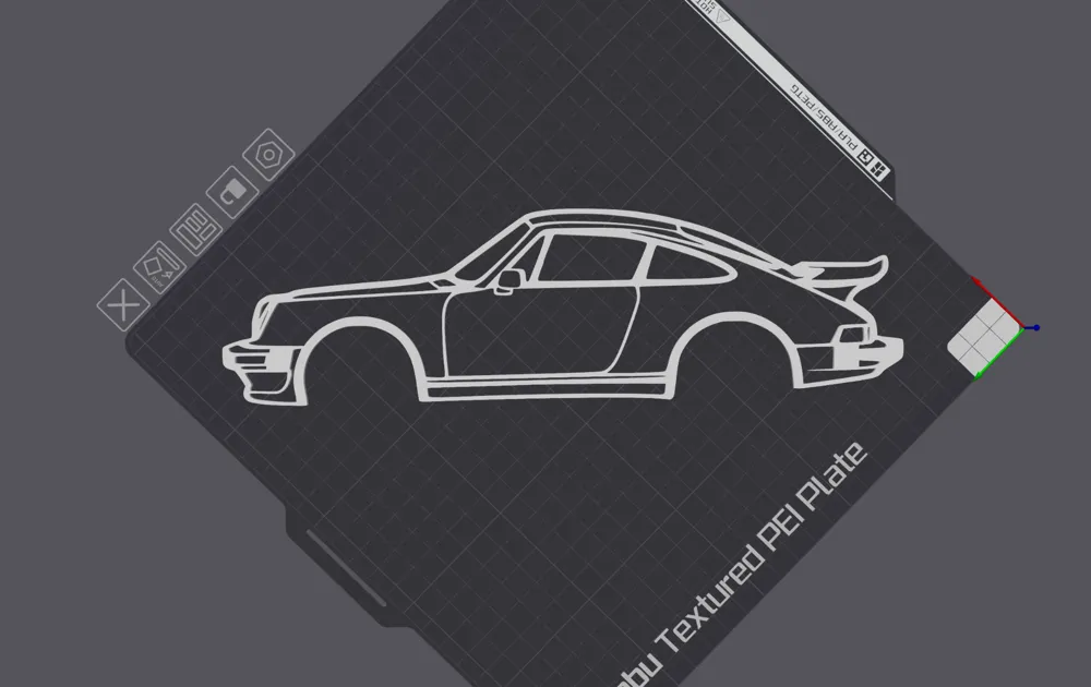 Porsche 911 silhouette, photo 2 of 4 - JDM & Supercar Models, wall art