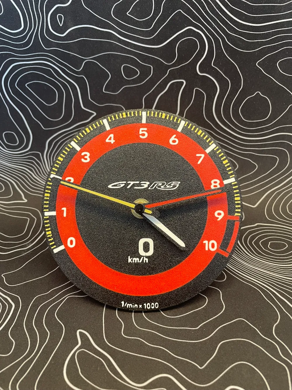 Porsche 992 GT3RS Tachometer Clock, photo 2 of 4 - Clock Kits, Faces & Parts, clock011