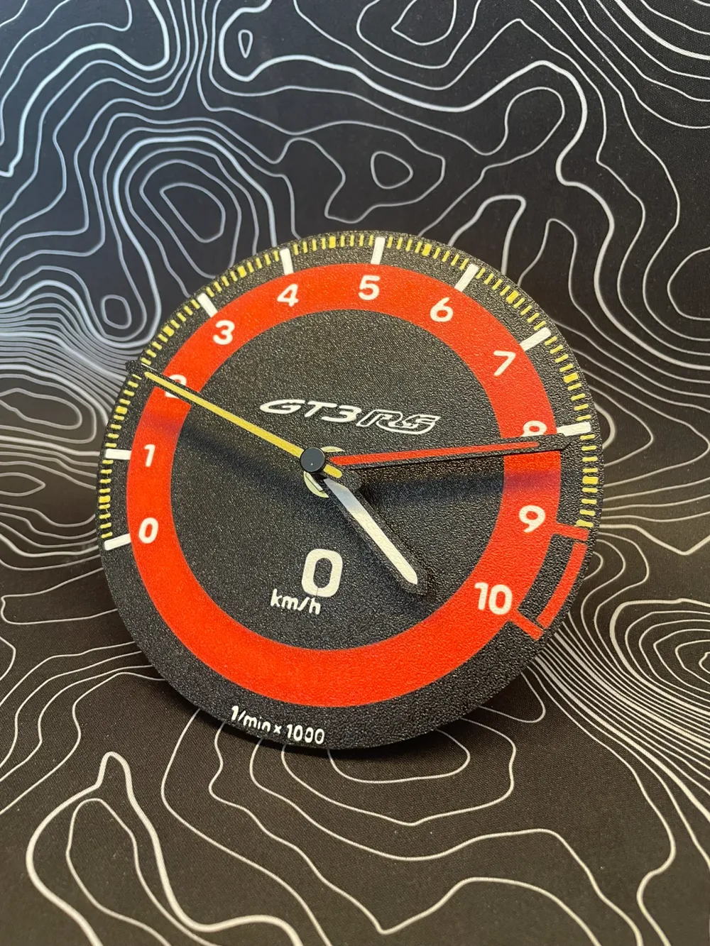 Porsche 992 GT3RS Tachometer Clock, photo 3 of 4 - Clock Kits, Faces & Parts, decor