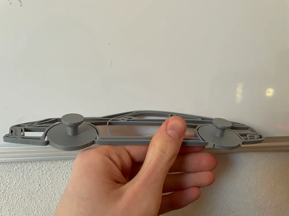 Porsche 992 Silhouette Key Hanger (magnetic), photo 4 of 4 - Porsche 992 Silhouette Key Hanger (magnetic) Art