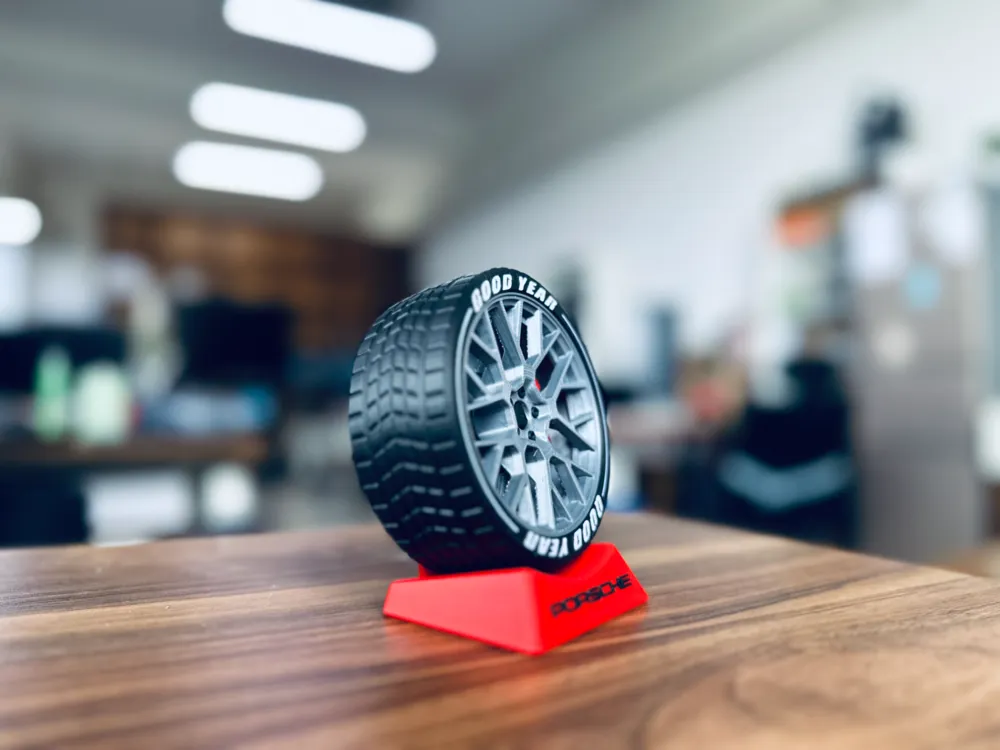 Porsche Wheel Desktop Ornament, photo 2 of 4 - Valve Caps & Wheel Accessories, decor