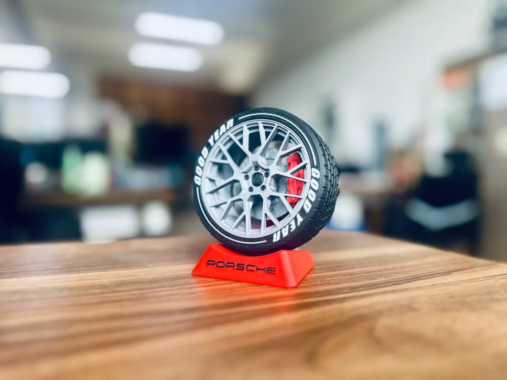 Porsche Wheel Desktop Ornament, photo 3 of 4 - Valve Caps & Wheel Accessories, decor