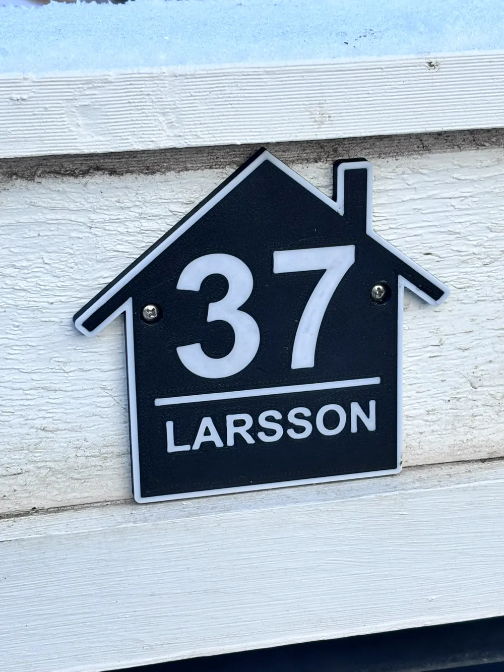 Postbox number and name sign (customazible), photo 2 of 4 - Custom & Name Signs, decoration