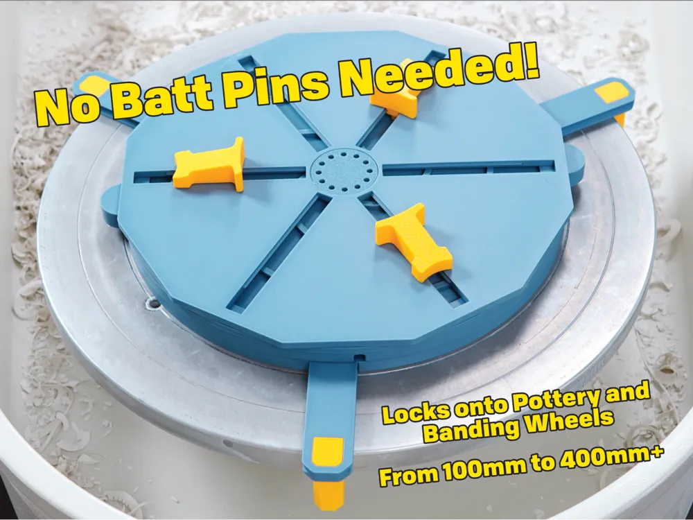 Pottery Centering Tool - Univeral - No Pins Needed - Clay Cutters & Clay Tools, in stock