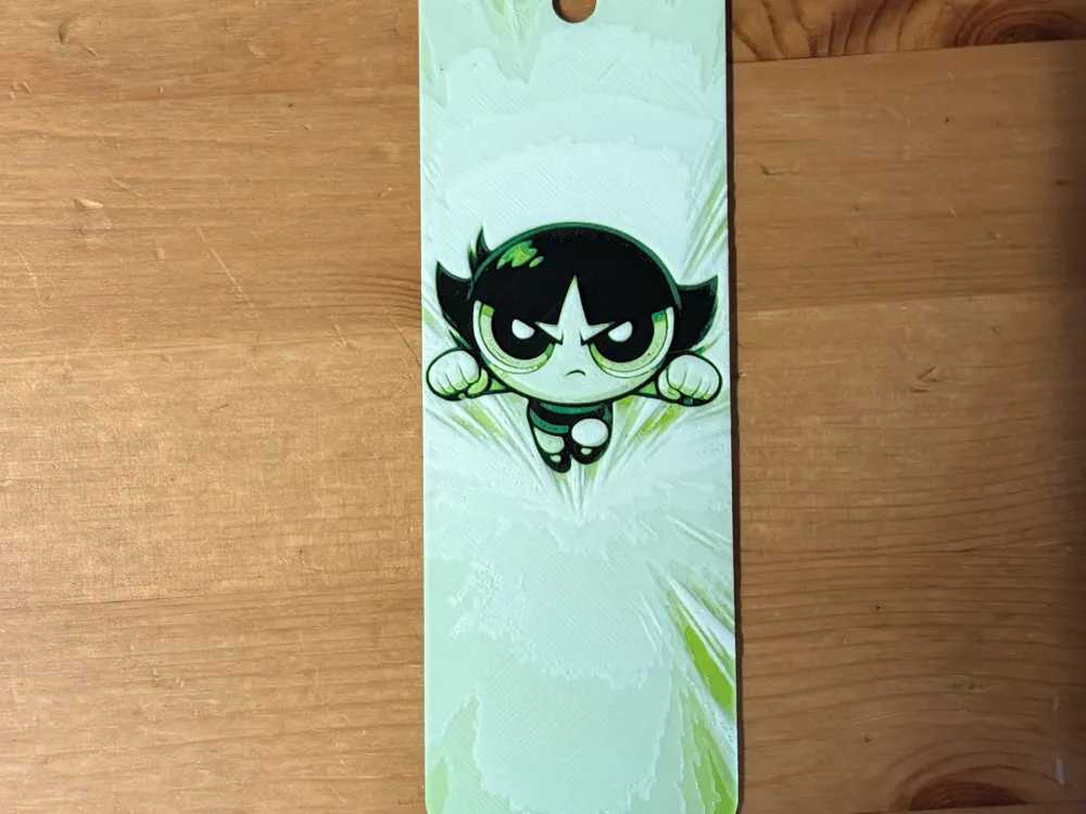 Power Puff Girl Bookmark, photo 3 of 4 - Power Puff Girl Bookmark Desk & Office