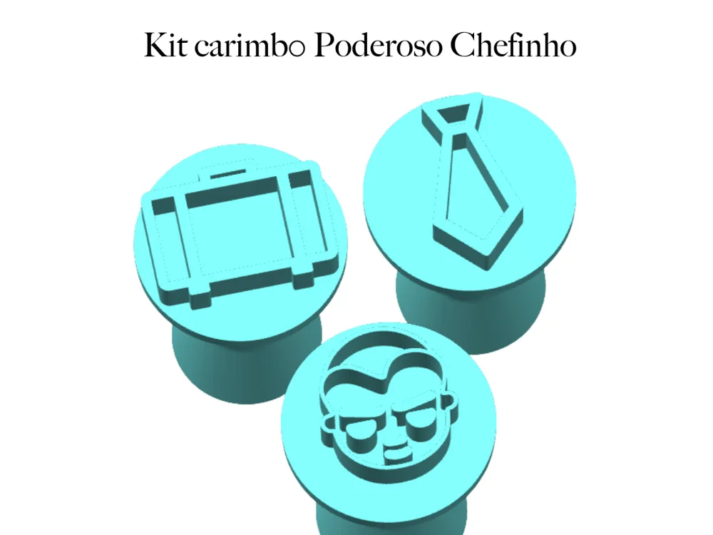 Kit 3 carimbos para doces poderoso chefinho, photo 2 of 3 - Kit 3 carimbos para doces poderoso chefinho Art & Craft Supplies