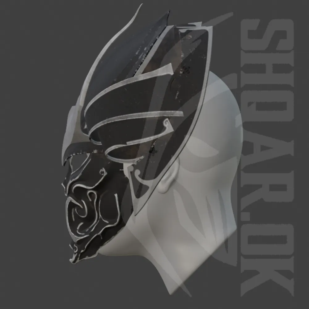 Predator mask - Samurai, photo 3 of 4 - Predator mask - Samurai Props & Cosplay