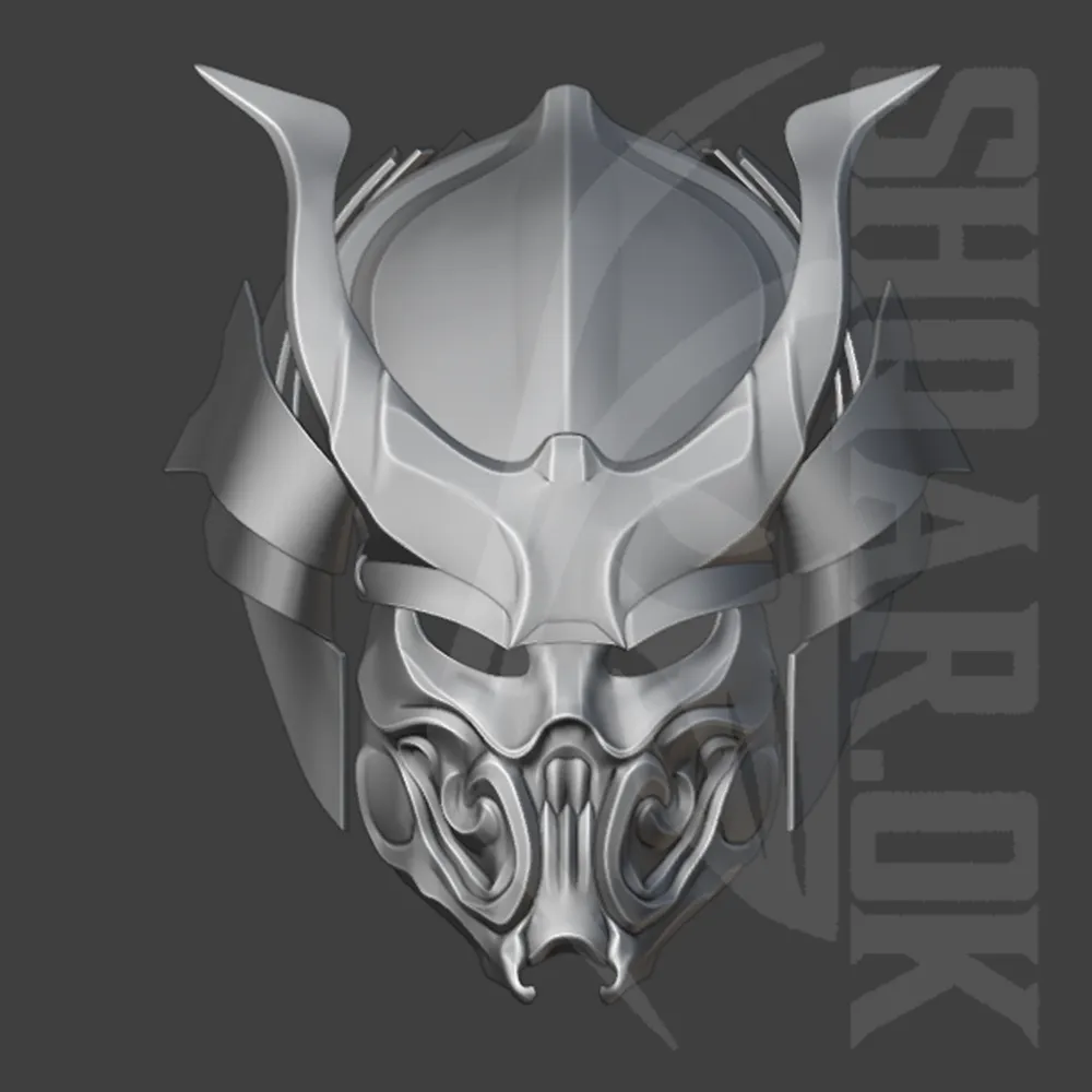 Predator mask - Samurai, photo 4 of 4 - Predator mask - Samurai Props & Cosplay