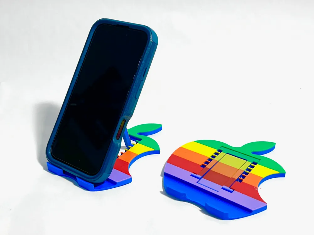 Flat Apple Logo Phone Stand Original - Foldable & Portable Mobile Stands, in stock