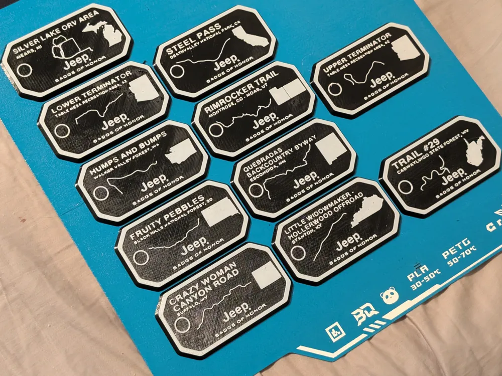 Jeep Digital Badges of Honor