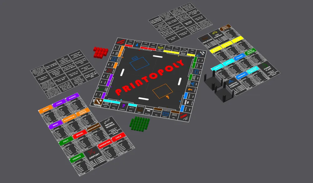 Monopoly Inspired Board Game, photo 3 of 4 - Classic Board Games & Game Sets, games