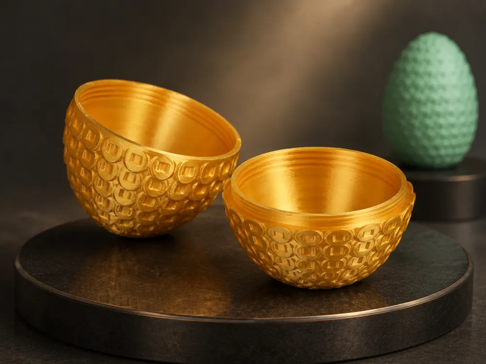 wealth-gathering golden egg, photo 2 of 4 - wealth-gathering golden egg Figurines & Collectibles