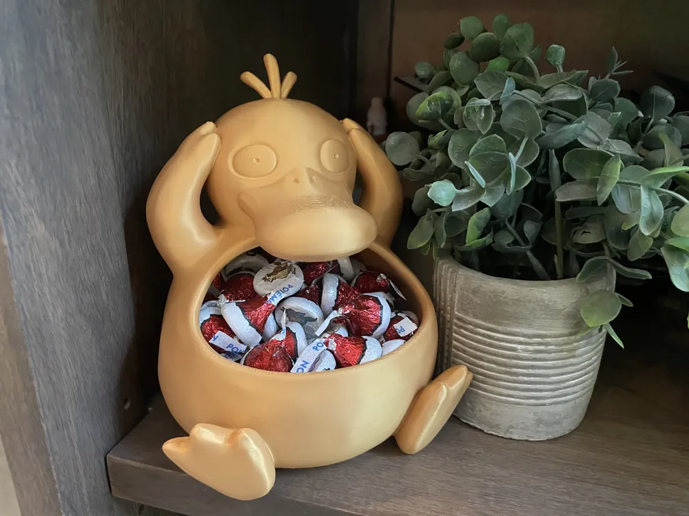 Psyduck Candy Bowl / Pokemon / Halloween, photo 2 of 4 - Psyduck Candy Bowl / Pokemon / Halloween Household
