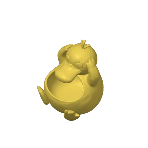 Psyduck Candy Bowl / Pokemon / Halloween, photo 4 of 4 - Psyduck Candy Bowl / Pokemon / Halloween Household