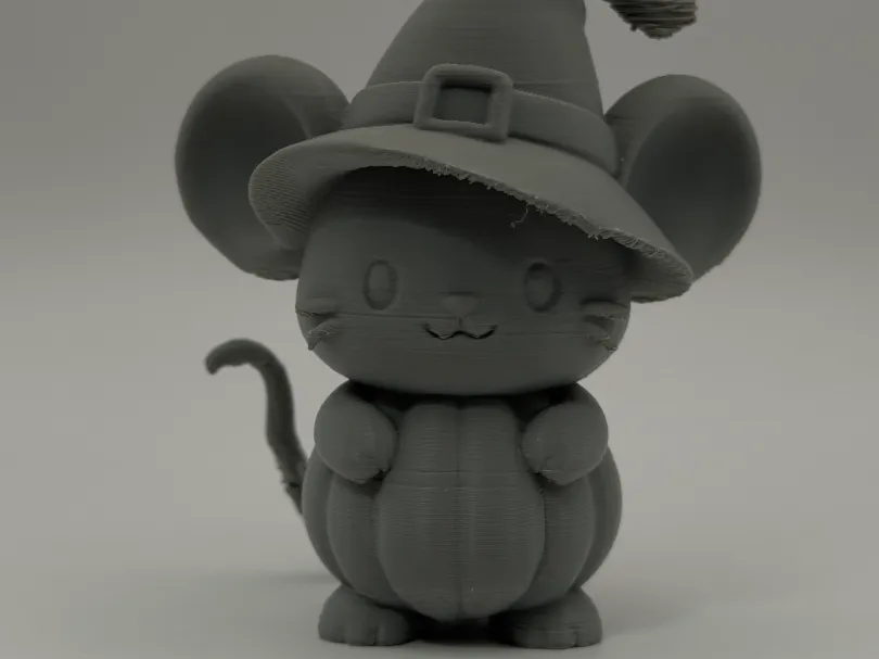 Pumpkin Belly Witch Mouse, photo 3 of 4 - Pumpkin Belly Witch Mouse Miniatures