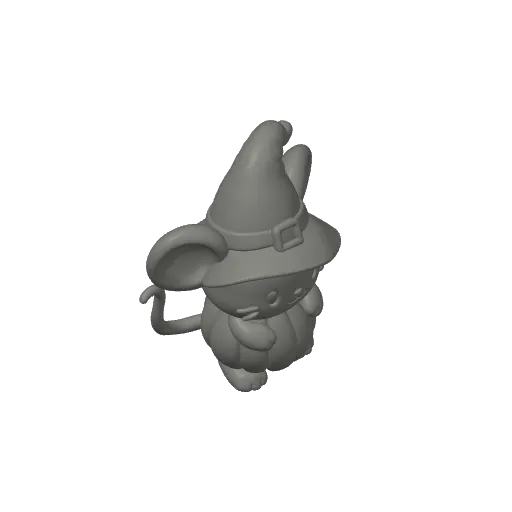 Pumpkin Belly Witch Mouse, photo 4 of 4 - Pumpkin Belly Witch Mouse Miniatures