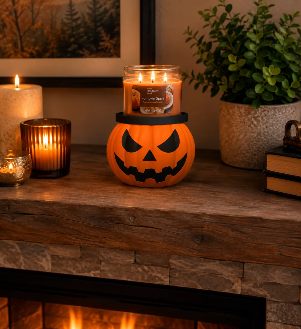Pumpkin Candle Holder, photo 2 of 4 - Pumpkin Candle Holder Home Decor Items