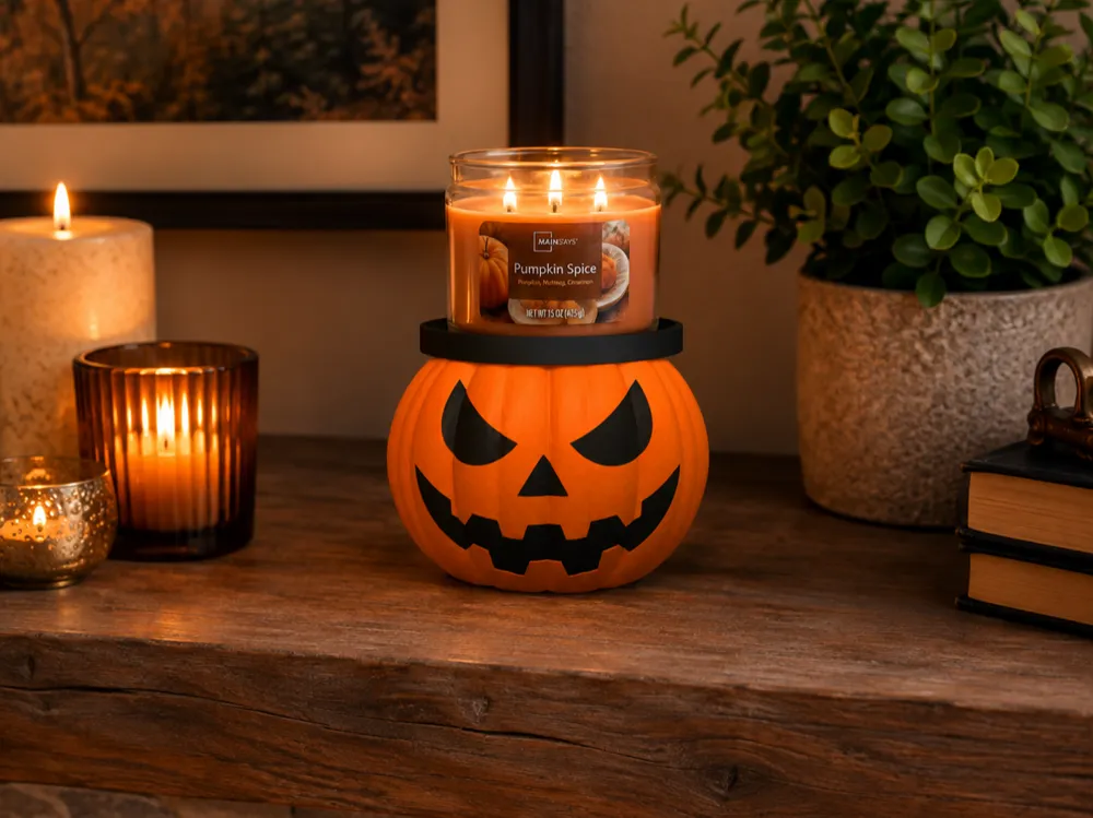 Pumpkin Candle Holder - Candle Stands & Candlesticks, in stock in India