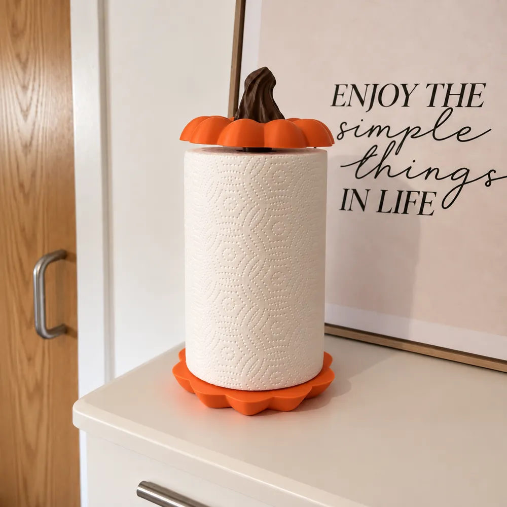 Pumpkin Kitchen Roll Holder Needed, photo 2 of 4 - Pumpkin Kitchen Roll Holder Needed Kitchen & Dining