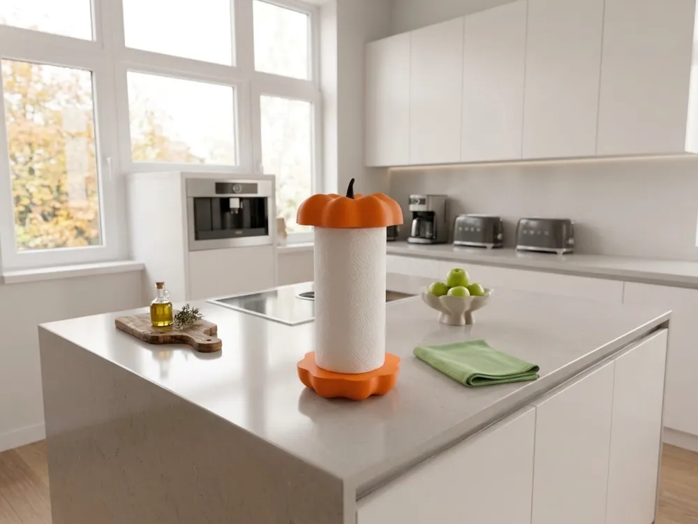 Pumpkin Kitchen Roll Holder - Paper Towel Stand - Festivities, in stock in India