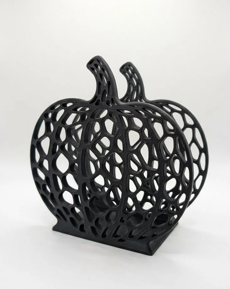 Pumpkin Napkin Holder - Voronoi Pattern, photo 4 of 4 - Pumpkin Napkin Holder - Voronoi Pattern Household