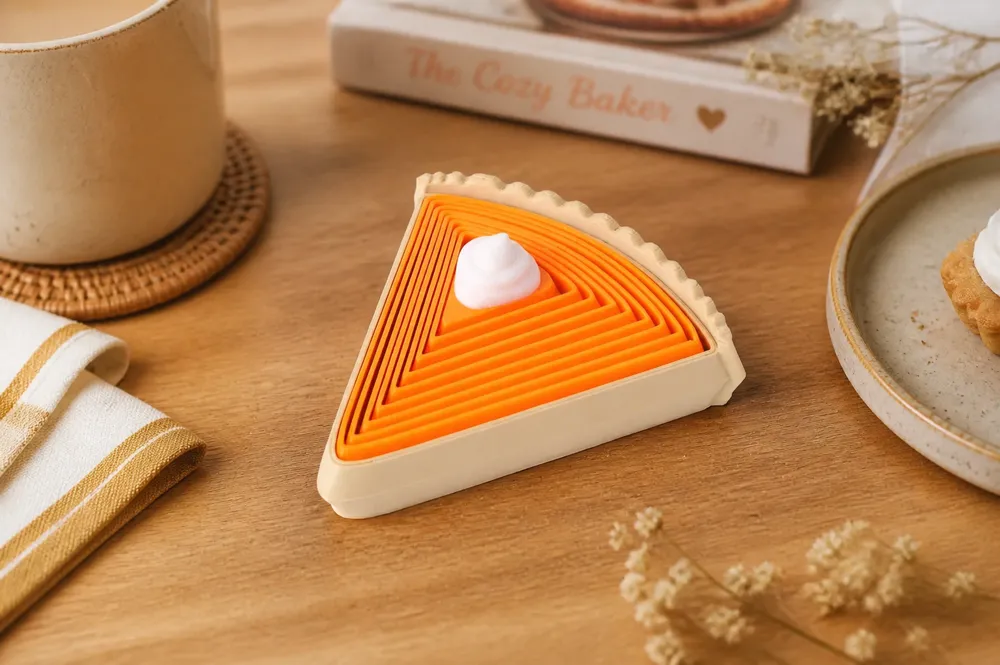Pumpkin Pie Flexi Toy, Articulated Fidget Slice - Decor, in stock in India