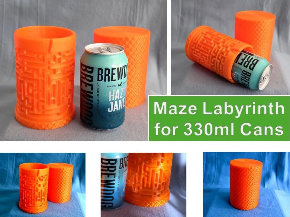 Puzzle labyrinth for 330ml cans