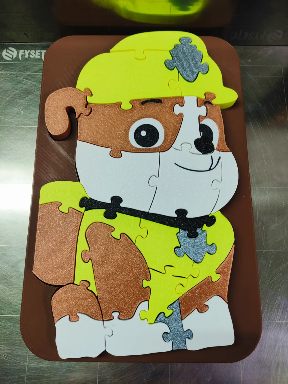 Puzzle Paw Patrol - Rubble (numbers and letters), photo 2 of 4 - Puzzle Paw Patrol - Rubble (numbers and letters) Toys & Games