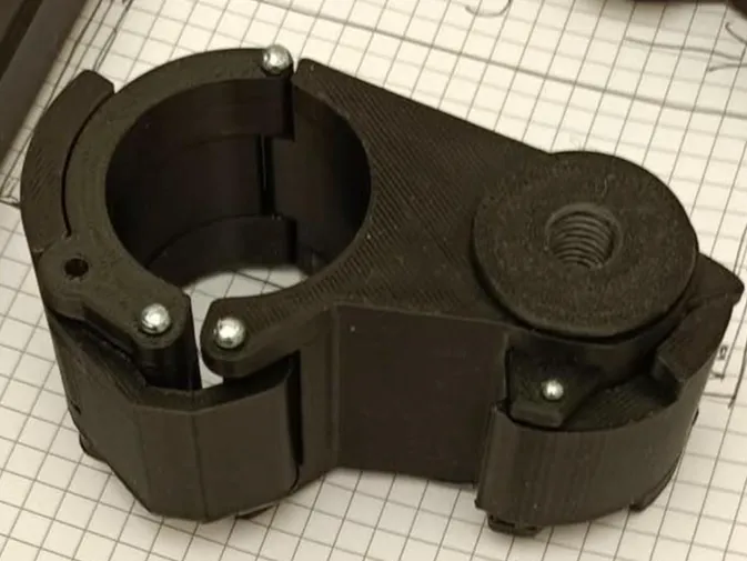 Pinza QRL gamba 36 mm apertura verso l'alto