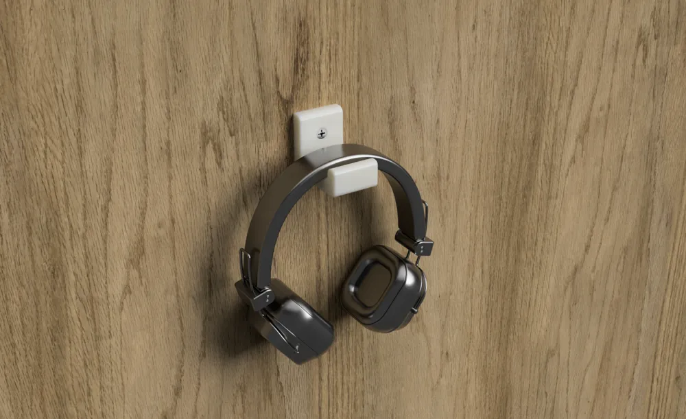 Quality wall mount for headset (clean design)