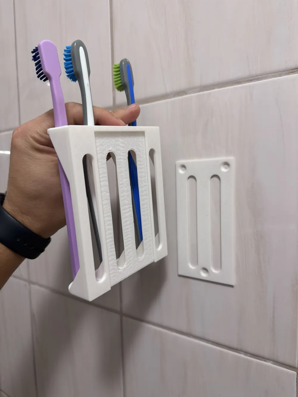Quick-Release Toothbrush Holder (4 Slots), photo 2 of 4 - Quick-Release Toothbrush Holder (4 Slots) Household