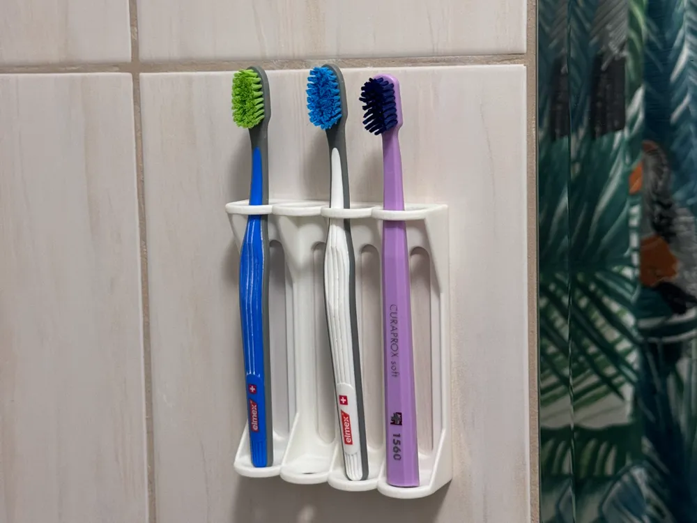 Quick-Release Toothbrush Holder (4 Slots) - Home Accents, in stock in India