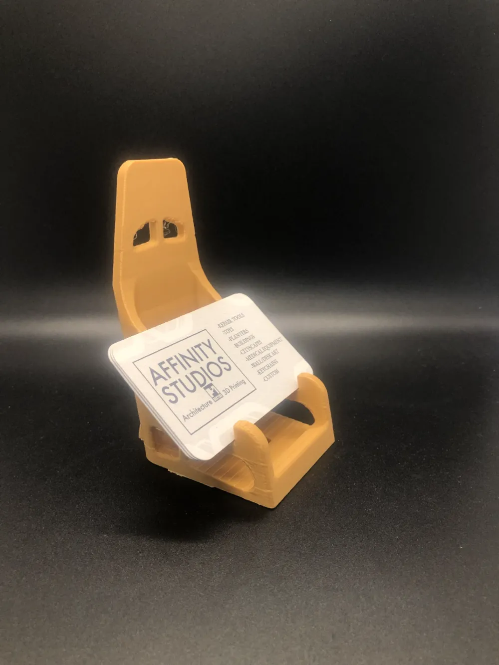 Racing Chair Form Business Card Holder, photo 4 of 4 - Racing Chair Form Business Card Holder Desk & Office