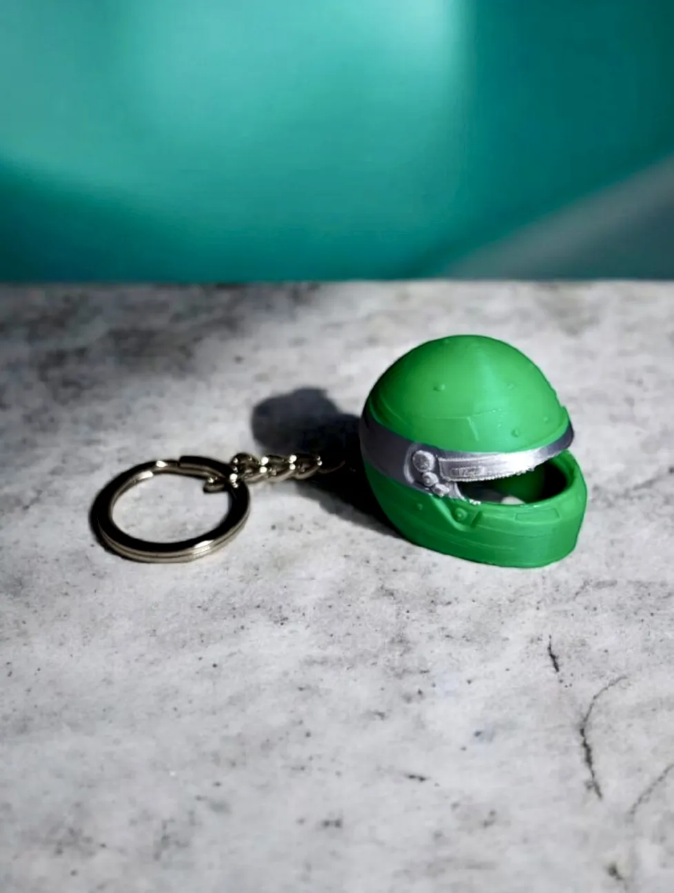 Racing Helmet Keychain, photo 4 of 4 - Racing Helmet Keychain Keychains