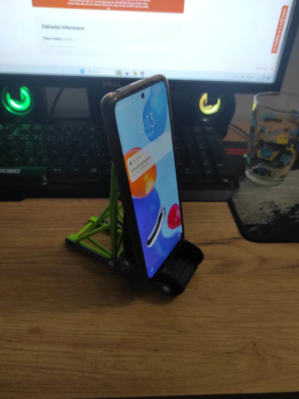 Racing seat phone stand with roll cage, photo 4 of 4 - Desk Mobile Stands, charger