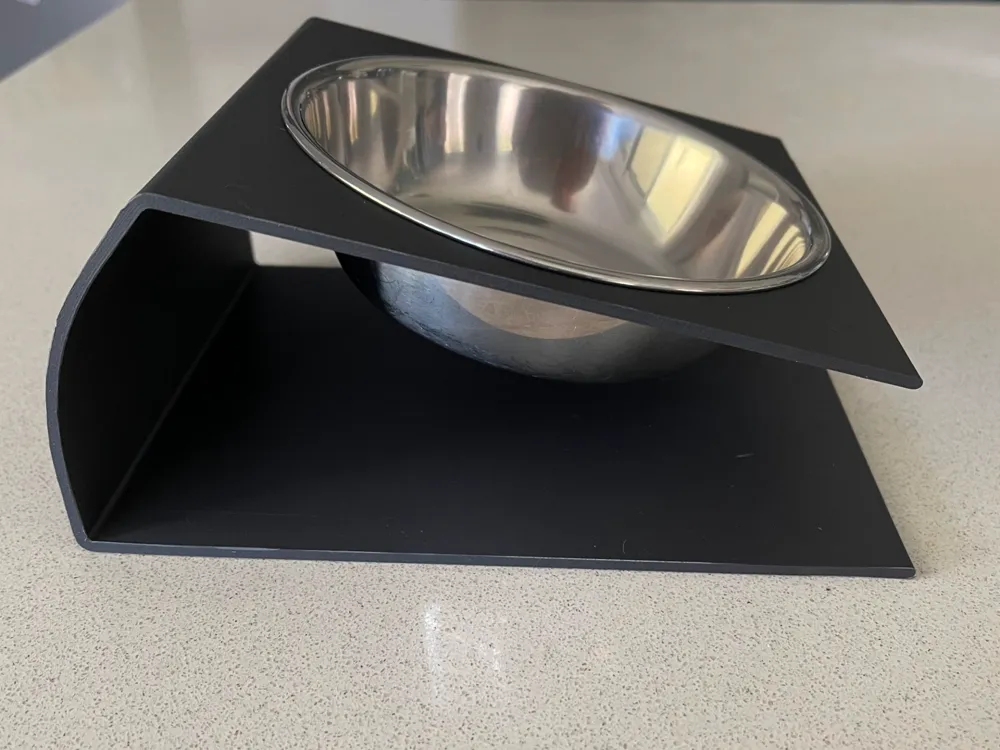 Raised Cat Feeder, another view - Cat Bowls & Feeders, pet feeding