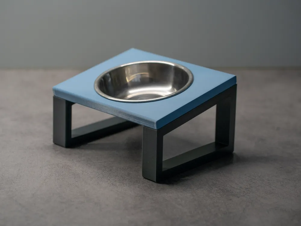 Raised pet bowl holder - single 100/120/150 mm
