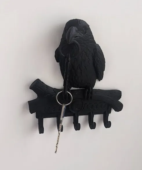 Raven Key & Jewellery Hanger, photo 4 of 4 - Raven Key & Jewellery Hanger Storage & Organisation