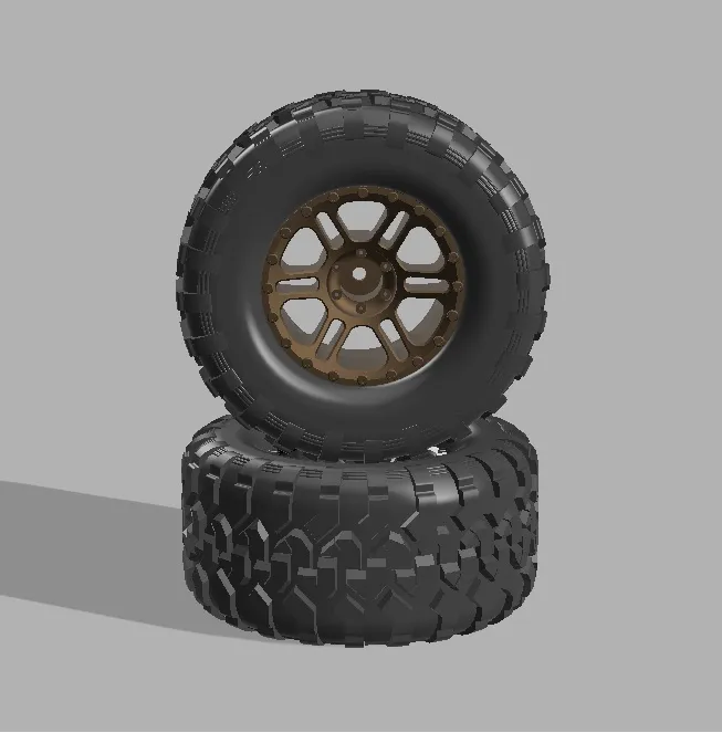 RC 1/10 Scale Wheel + Tire, photo 2 of 4 - RC 1/10 Scale Wheel + Tire Models, RC & Drones